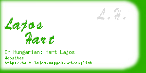 lajos hart business card
